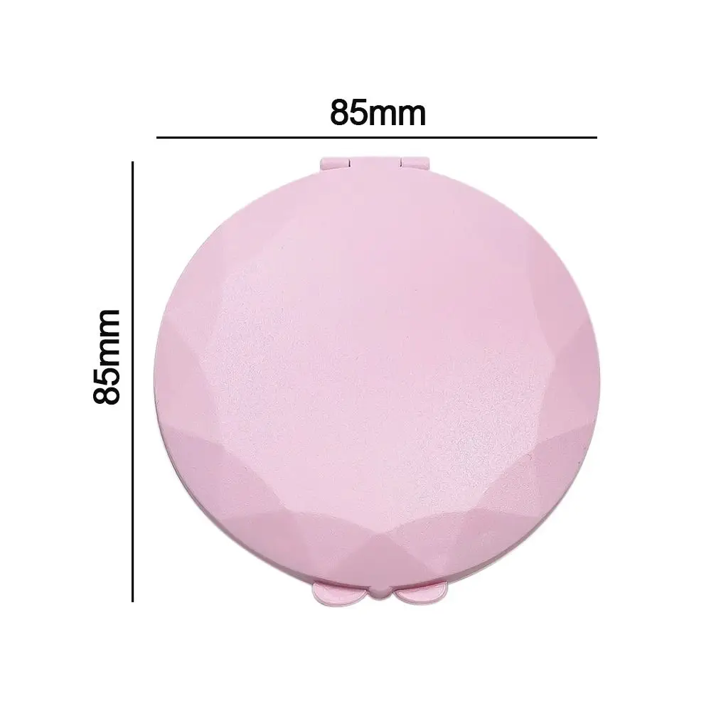 원형 LED 조명 메이크업 거울, 맞춤형 양면 화장품 거울, 휴대용 발광 효과, 미니 포켓 거울