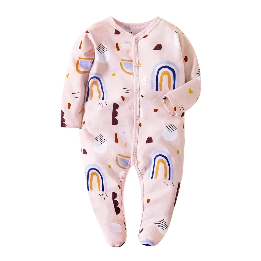 Four Seasons Toddler baby girl clothes bodysuit romper Print newborn baby girl Cotton Jumpsuits 0 3 months