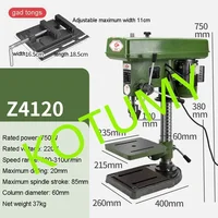 Chuck 3-20mm 750W 220V Drilling Tapping High-Power Heavy Milling Machine Drilling Machine Electric Bench Drill  Pure Copper 2