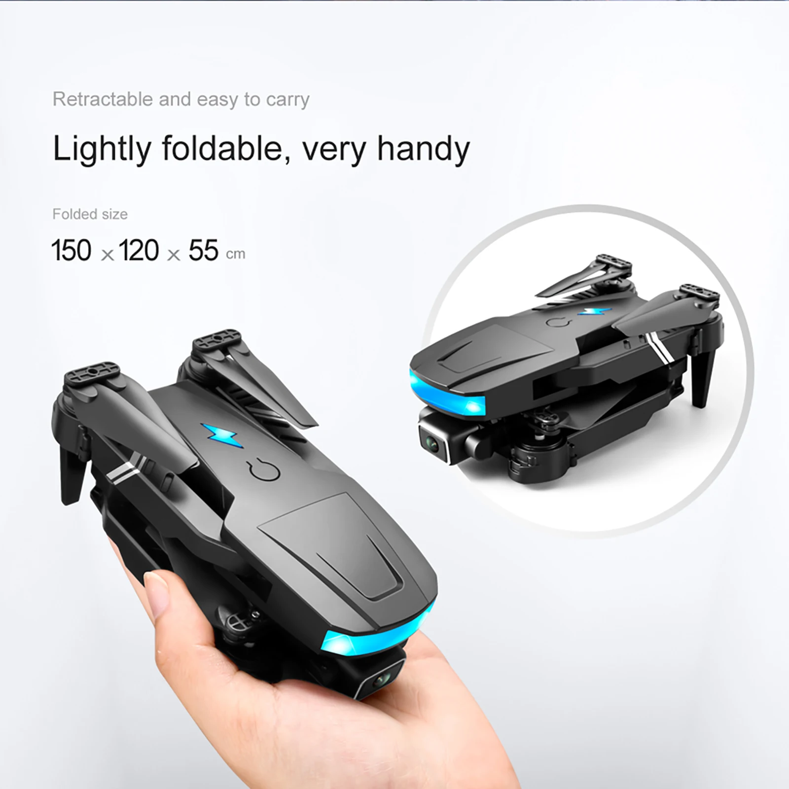 LS/RC-878 RC Drone 4K Single / Dual HD Camera Aerial Photography Altitude Hold Foldable Remote Control Quadcopter Aircraft Toys RC Quadcopter