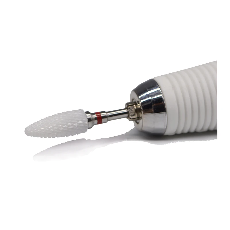 Special left-handed used ceramic milling cutters electric drill nail drill bit for removel gel polish varnish 6