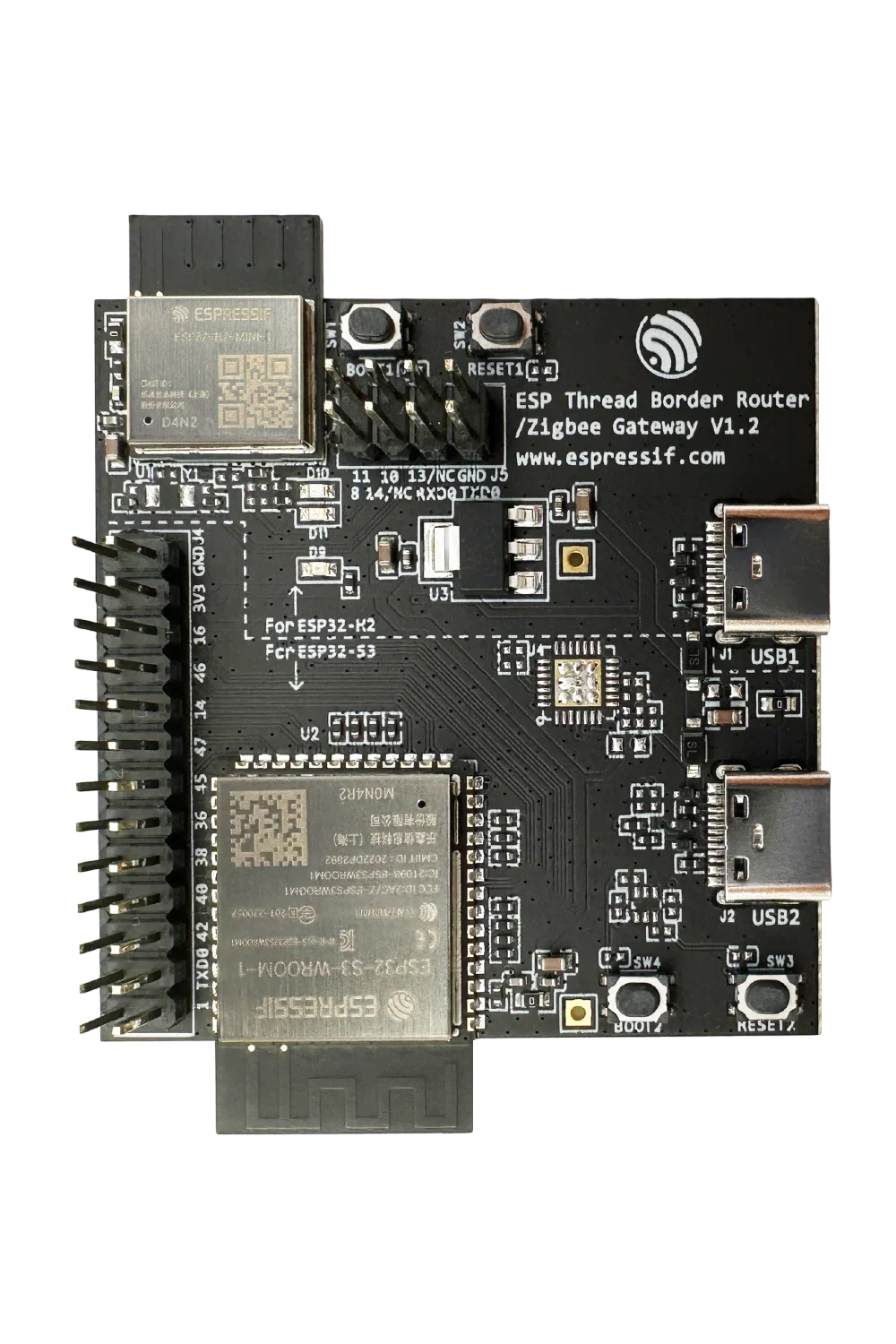 ESP Thread Border Router / Zigbee Gateway Espressif Technology Thread/BLE ESP32-S3-WROOM-1 N4R2 ESP32-H2-MINI-1 N4 ESP32-H2 esp border router