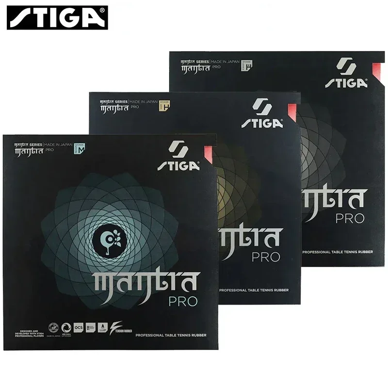 STIGA-MANTRA PRO Table Tennis Rubber Semi-Hollow Ping Pong Rubber AstrBalancing Pro M H XH Series Pimples-in Offensive