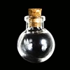 10pcs Mini Glass Bottles with Cork Stopper Transparency Fillable Organizers 2