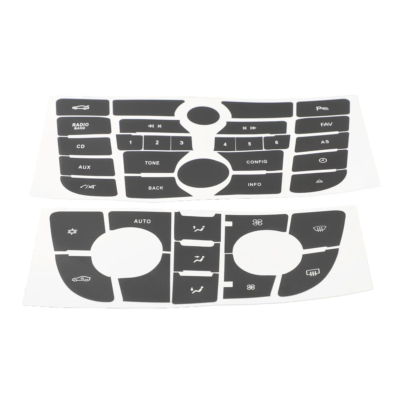 

Revitalize Your Car's Buttons with this CD Radio Audio Button Repair Sticker Set for OPEL ASTRA J Stylish Design