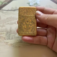 CHIEF engraved Constantine pattern kerosene lighter retro grinding wheel ignition portable personalized men's gift 2