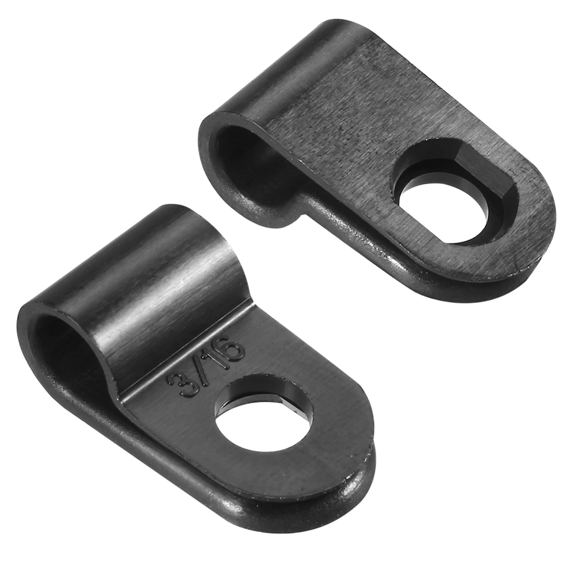Nylon R-type Cable Clamp Organizer 200Pcs/lot Fit 3.1mm/5mm/10.4mm Cable Dia Cord Clips Black for Wire Management cable organizer cable clip cable clamp