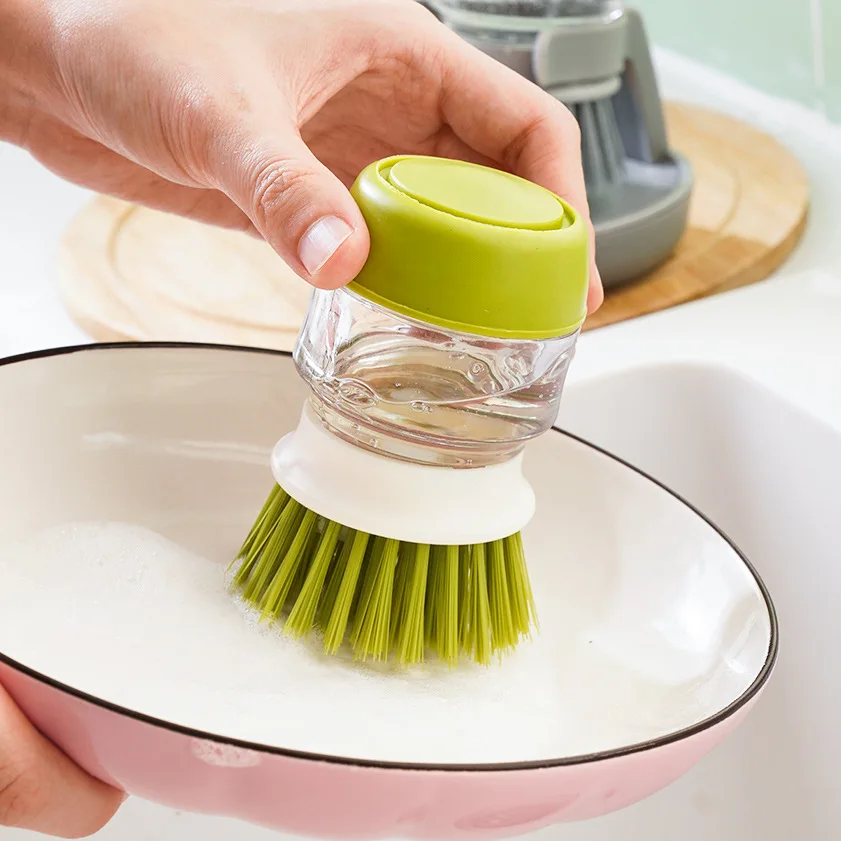 Dishwashing Brush with Soap Dispenser | soap dispensing dish brush