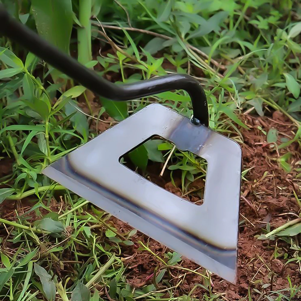 Handheld Hollow Hoe Sharp Thickened Agricultural Weeding Hoe Garden Weeding Hoe for Backyard Weeding Loosening Farm Planting 4