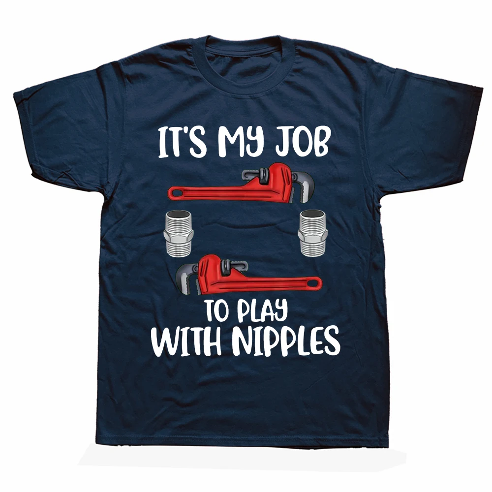 E treaba mea să mă joc cu instalatorul tricou amuzant umor instalații sanitare meșter glume tee topuri casual vară bumbac T tricouri_voghion.com