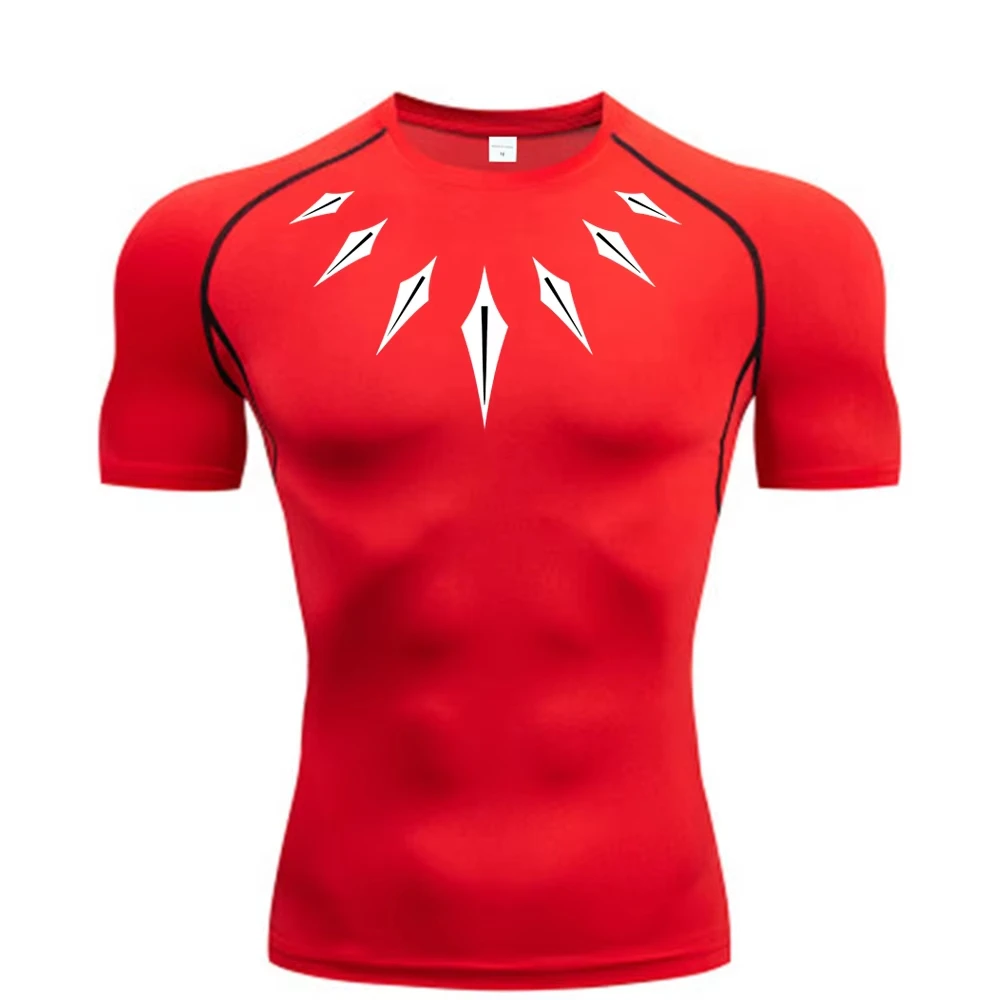 Anime Herren Kompressionsshirt Fitness Sport Laufhose Gym T-Shirts Athletisches Workout Quick Dry Tops T-Shirt Sommer – Detail 10