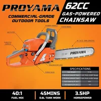 62CC 2-Cycle Gas Powered Chainsaw, 22 Inch 18 Inch Handheld Cordless Petrol Chain Saw for Tree Wood Cutting 1