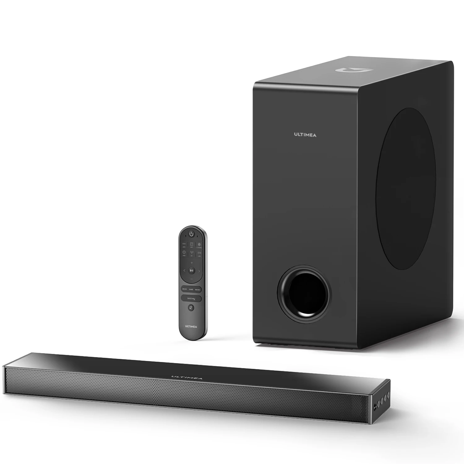 ULTIMEA 160 ワットテレビサウンドバー 2.1 Bluetooth