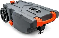 Camco Rhino 36-Gallon Portable Camper/RV Tote Tank Features Large Heavy-Duty No-Flat Wheels & Built-In Gate Valve 1