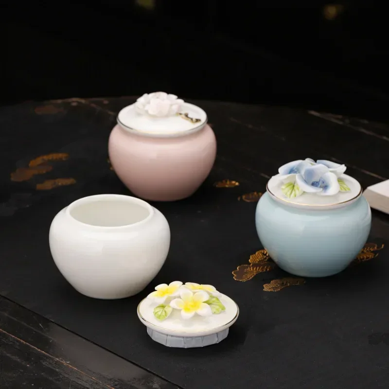 Handmade Floral Pet Urn for Dogs Cats Birds