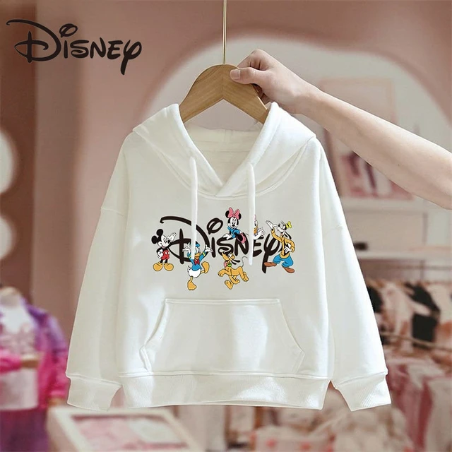 Sudadera con capucha de Disney para niña, Top de manga larga con