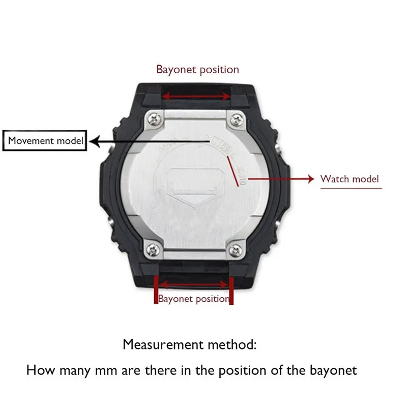 Premium 18mm Silicone Rubber Watch Strap - Men's Wristband Bracelet Accessory