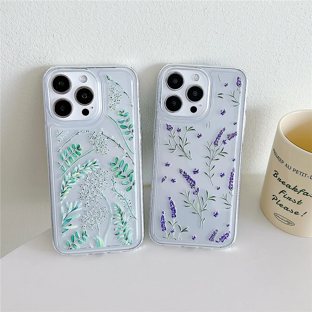Flower Phone Case Soft Silicone Shockproof Cover For Iphone_voghion.com