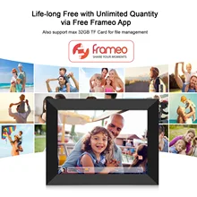 10.1 Inch Smart WiFi Photo Frame Digital Picture Frame HD IPS Touch-screen 1280*800 Photo 1080P Video 16GB Storage