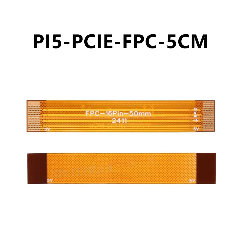 Raspberry Pi 5 PCIE FPC Cable With 90R differential matching Higher Speed Optional 3CM 4CM 5CM 8CM for M.2 NVMe SSD