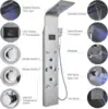 LED Lights Shower Panels Tower System 304 Stainless Steel Bathroom Shower Tower Column System Rainfall & Waterfall Shower Head 6