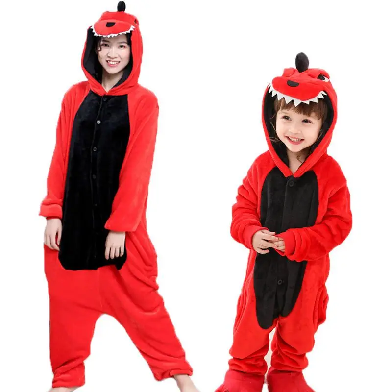 Cute Cartoon Rabbit Onesies Kigurumi Pajamas for Adults Cosplay Jumpsuit Woman Pyjamas Flannel Pijamas Winter Overalls for Kids