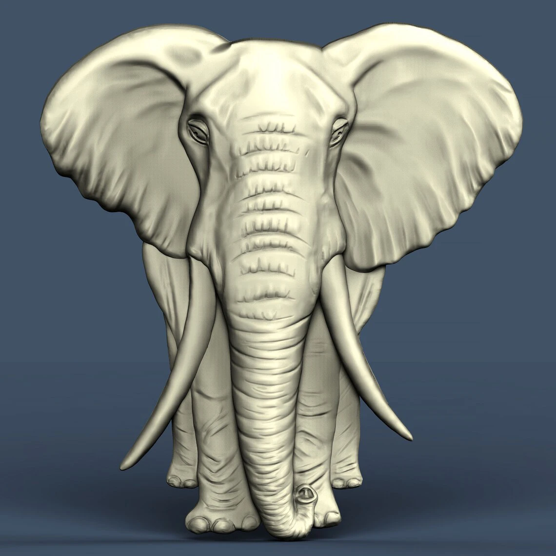 Elephant Animal 3D STL Model for CNC Router Engraving & 3D Printing Relief Support ZBrush Artcam Aspire Cut3D woodtech multi boring machine Woodworking Machinery