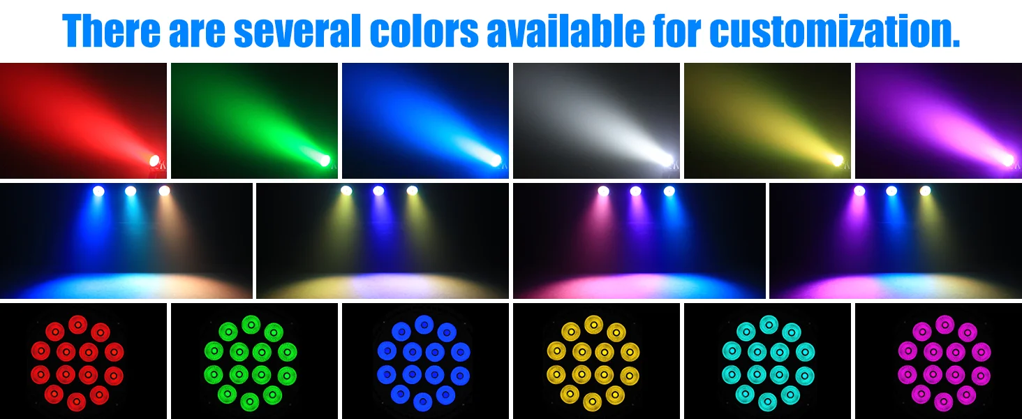 U'King 4PCS 84W 14LED Par Licht 14x6W 4IN1 RGBW LED Bühne Licht DMX512 4/8CH Sound Aktiviert Effekt Licht für DJ Disco Bar Party – Detail 2