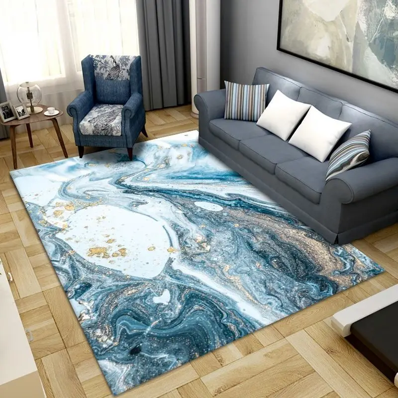 Floor Mat Modern Luxury Living Room Decoration Large Area Carpet Office Lounge Rug Abstract Rugs for Bedroom Home Decor Non-slip Floor Mat