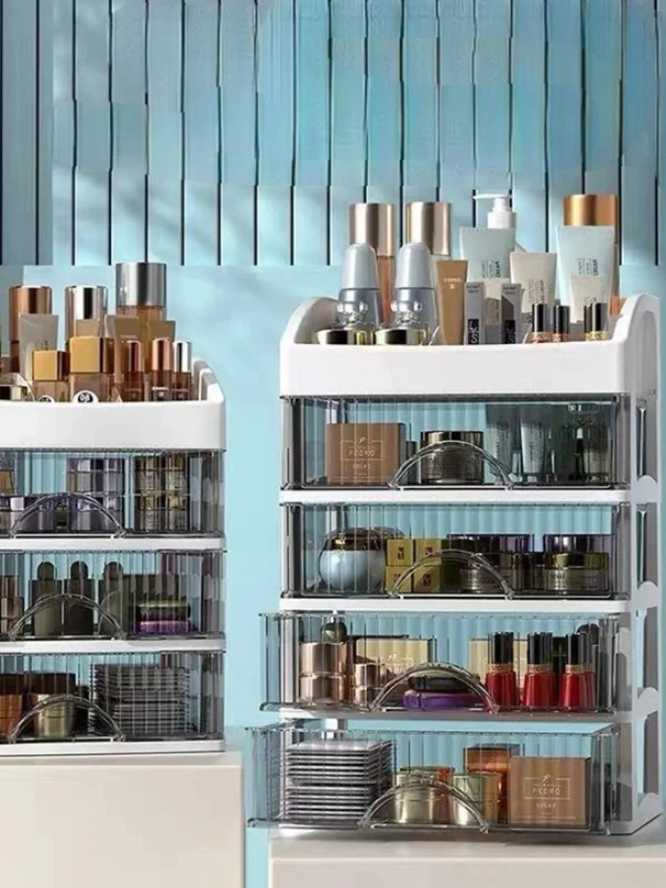 Make Up Large Capacity Organiser Drawer Jewelry Makeup Storage Nail Polish Lipstick Skincare Perfume Organizer Makeup Products 4