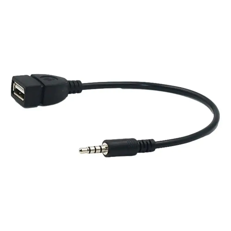 

3.5mm Adapter Cable Male To USB Audio Jack Adapter Converter Cable AUX Audio Plug High Fidelity Adapter Cable For Car Stereo