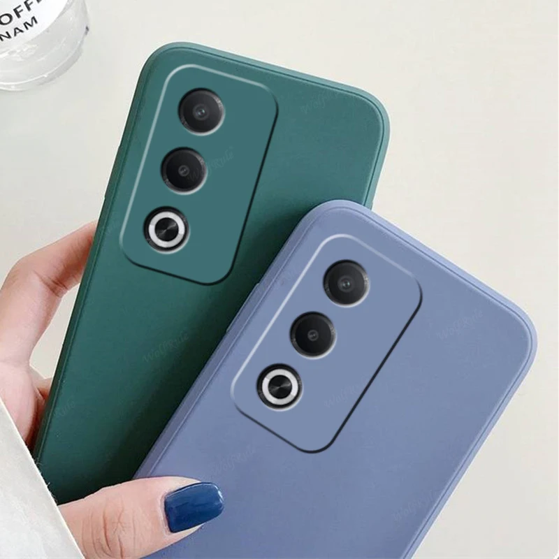 For OPPO A80 5G Case Cover OPPO A80 5G Capas Liquid Silicone Original Phone Back Bumper TPU Shockproof Soft Fundas OPPO A80 5G - 3