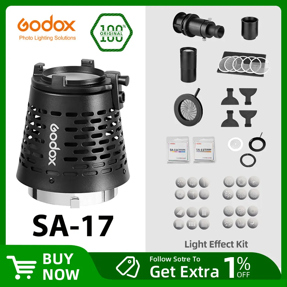 Godox SA-17 スヌートアダプター Godox SA-P プロジェクターから