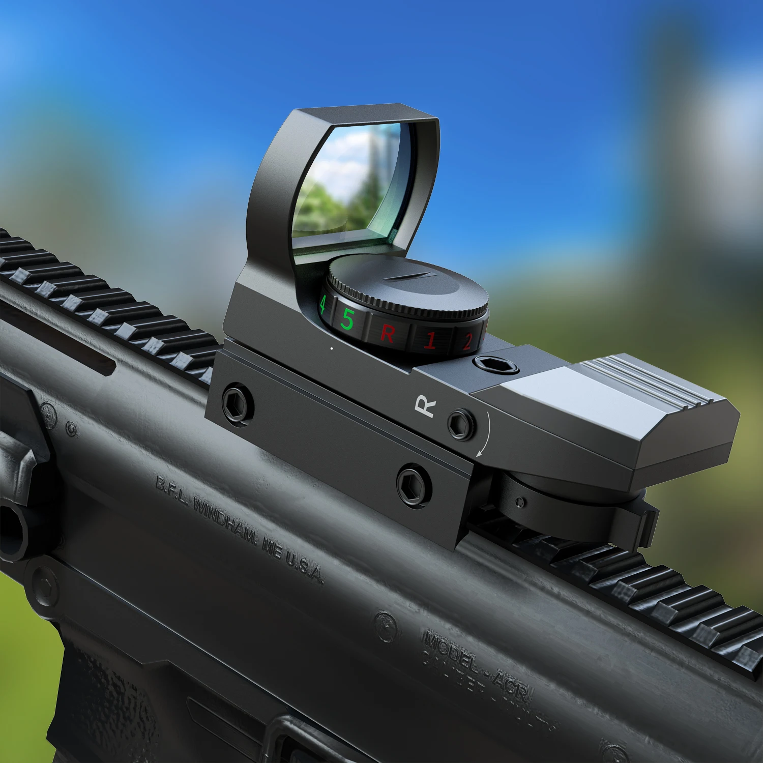  slider image of Red Green Dot Sight