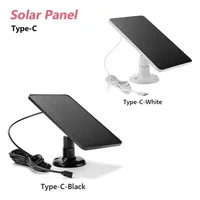 360 °   Support rotatif, panneau solaire Type-C étanche IP67, résistant aux intempéries extrêmes, chargeur solaire extérieur pour caméra de sécurité 1