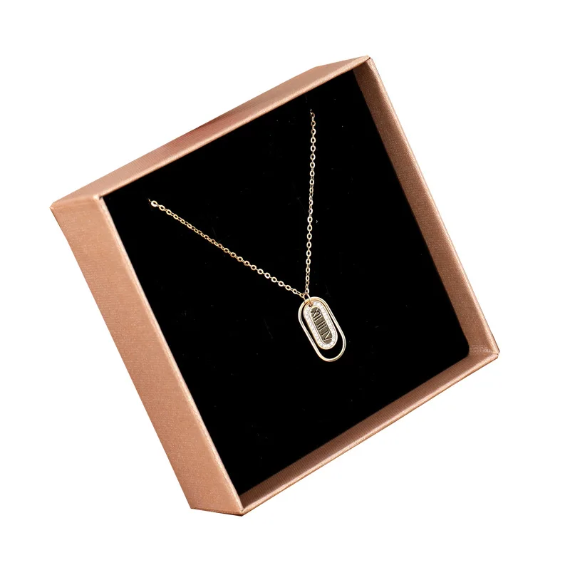 Portable 24pcs Cardboard Jewelry Boxes Display Storange Box For Necklaces Bracelets Earrings Square Paper Gift Box