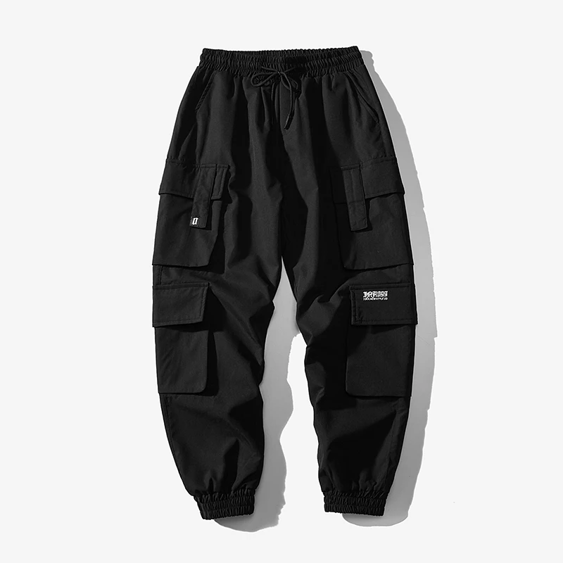 

New Men Jogger Pants Streetwear 2024 Mens Cargo Pants Overalls Pockets Hip Hop Joggers Sweatpants Male Black Fashions 5XL