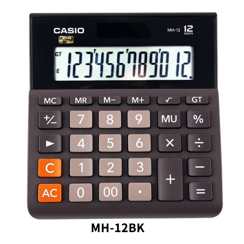 Casio Dual Power 12-Digit Desktop Calculator