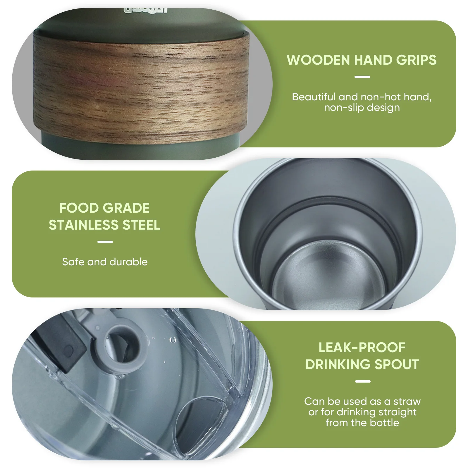 Royal Stainless Steel Coffee Cup 300ml with Lid -...