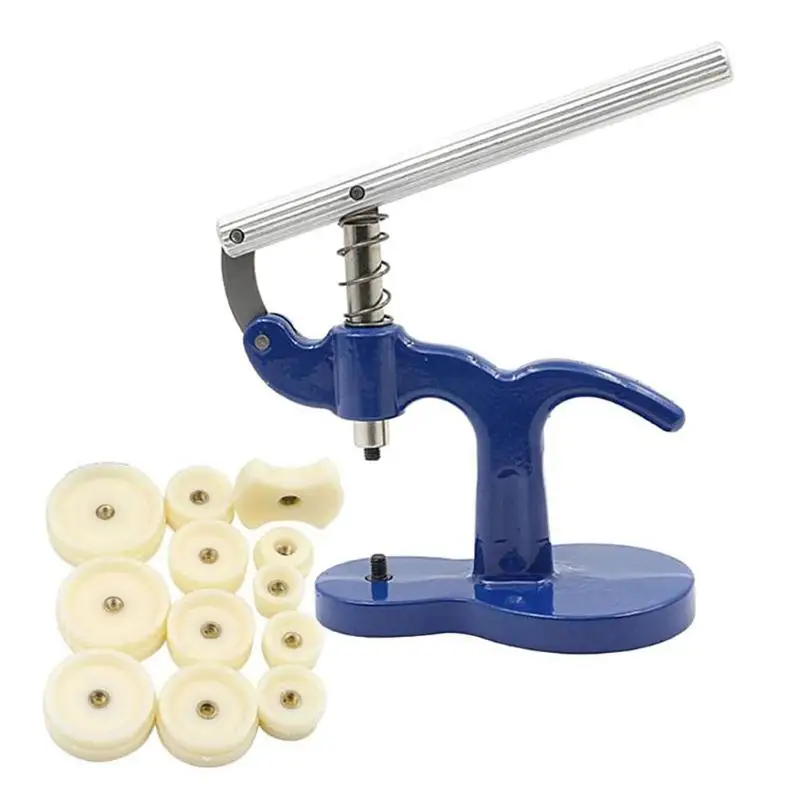 

Watch Repair Tool Benchtop Capper 12PC Parts Mold Mechanical Quartz Watch Cover Back Cover Battery Replacement Tool