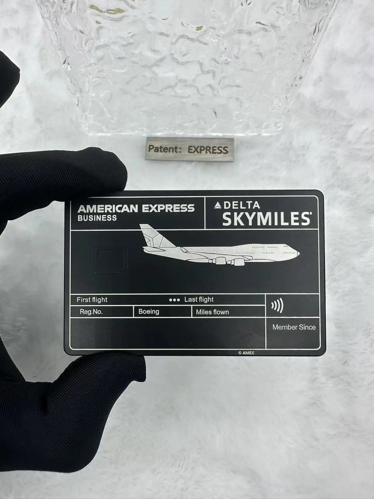 Индивидуальная Высококачественная Черная визитная карточка NFC