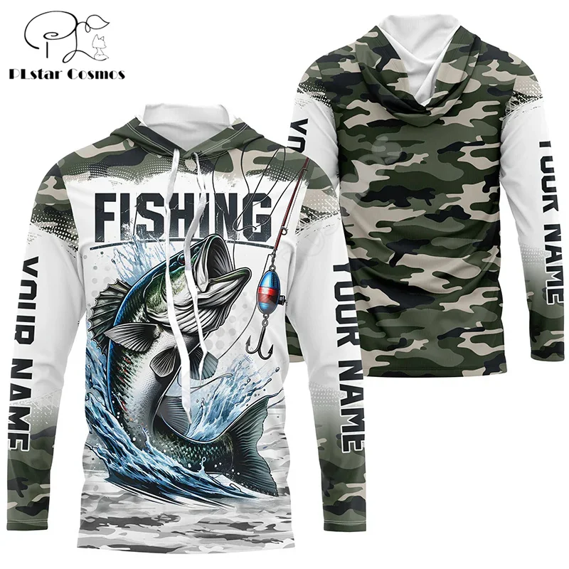 Custom Name Animal Fishing Mahi Graffiti Fish Tattoo Retro Tracksuit Vintage 3DPrint Pullover Harajuku Casual Hoodies Jacket J15