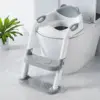 Toilet Potty Training Seat with Step Stool Ladder, Toddler Potty Seat Kids and Toddler Boys Girls, Splash Guard Safety Handles 1