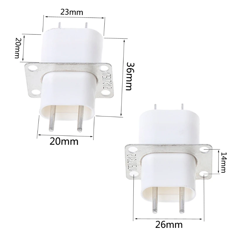 

5Pcs Electronic Microwave Oven Magnetron 4 Filament Pin Sockets Converter Home