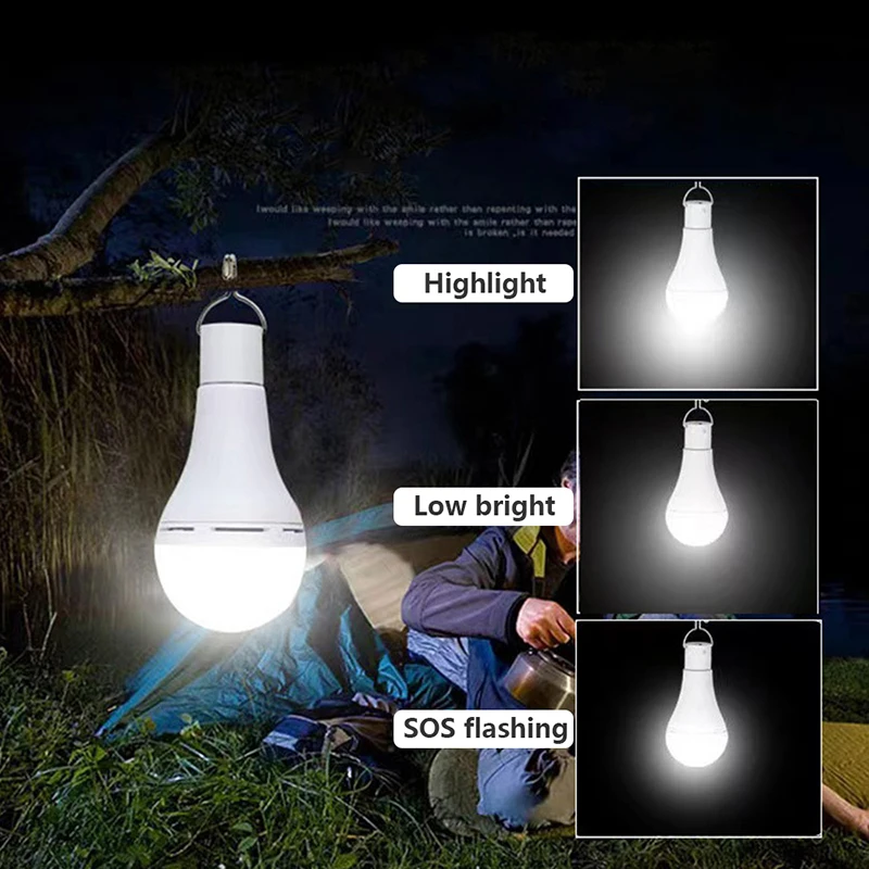 รูปสินค้า โซลาร์ไฟ LED พกพา กันน้ำ ฉุกเฉิน
