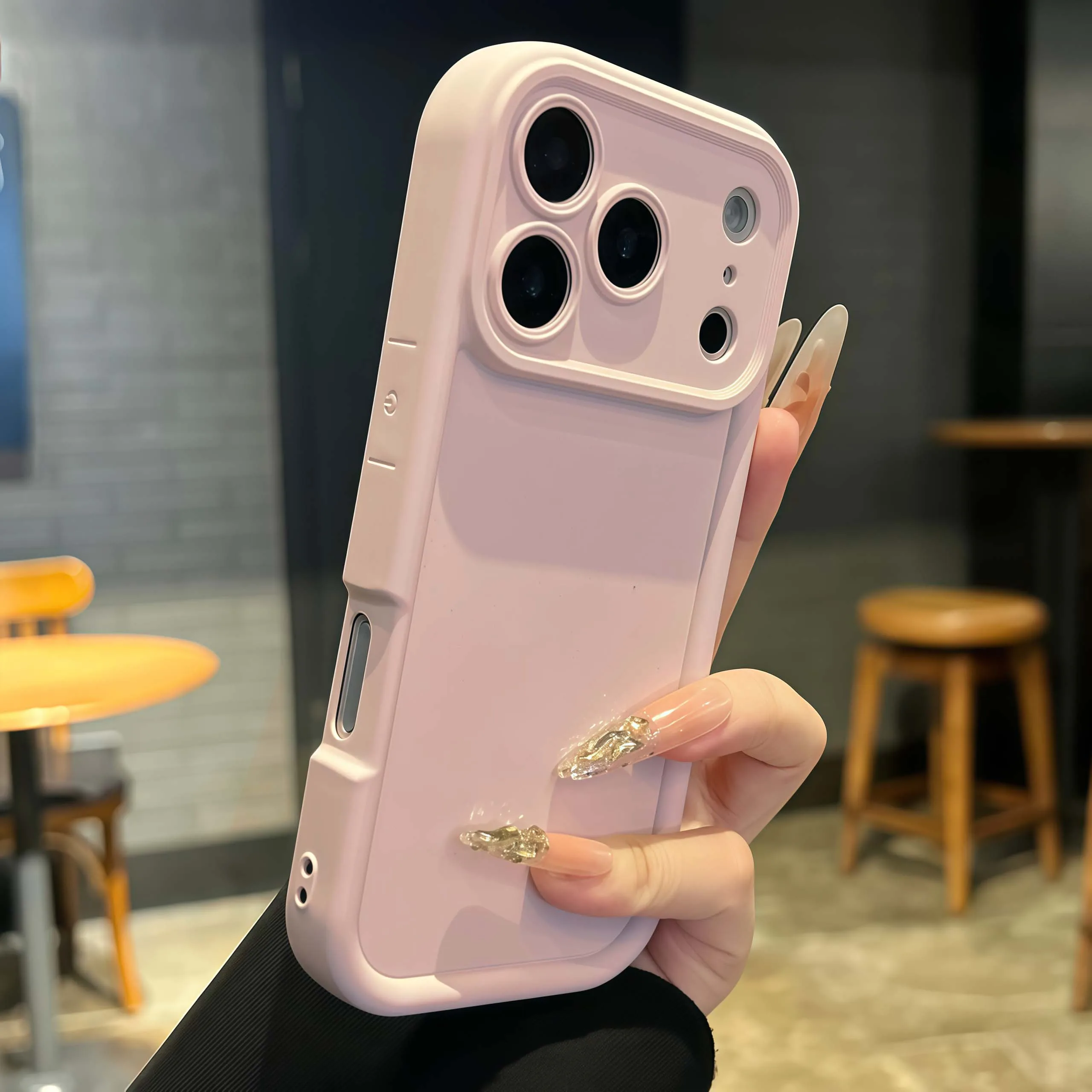 ตัวเลือกสินค้า เคสกันกระแทกหนาสำหรับ iPhone 17 16 15 14 13 12 11 Pro Max สีเรียบ
