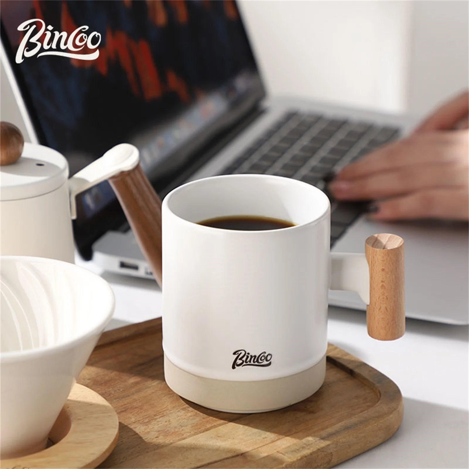 بينكو طقم قهوة سيراميك مرشح قابل لإعادة الاستخدام