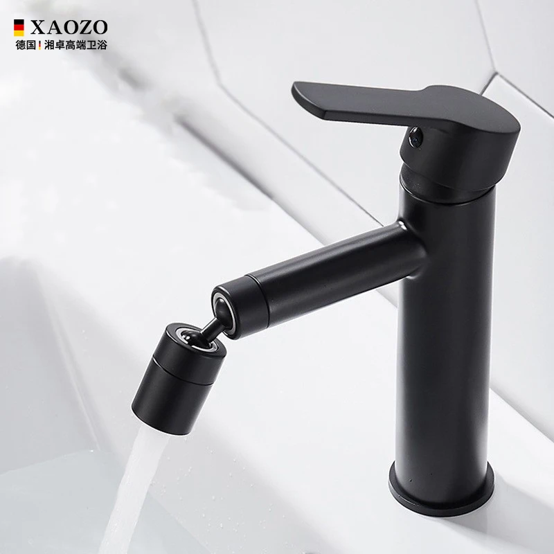 

304 Stainless Steel 360 Rotate Basin Faucet Bathroom Kitchen Faucet Water Saving Tap Nozzle Cold and Hot Tap