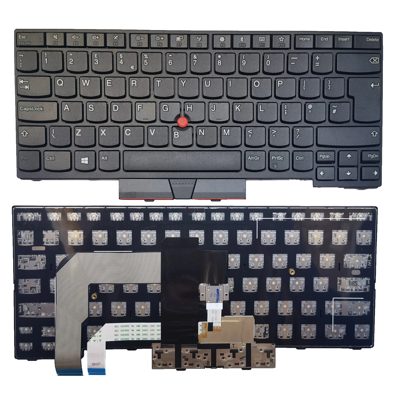 Nuovo Regno Unito Per Lenovo Thinkpad T470 T480 A475 A485 Senza Tastiera Retroilluminata