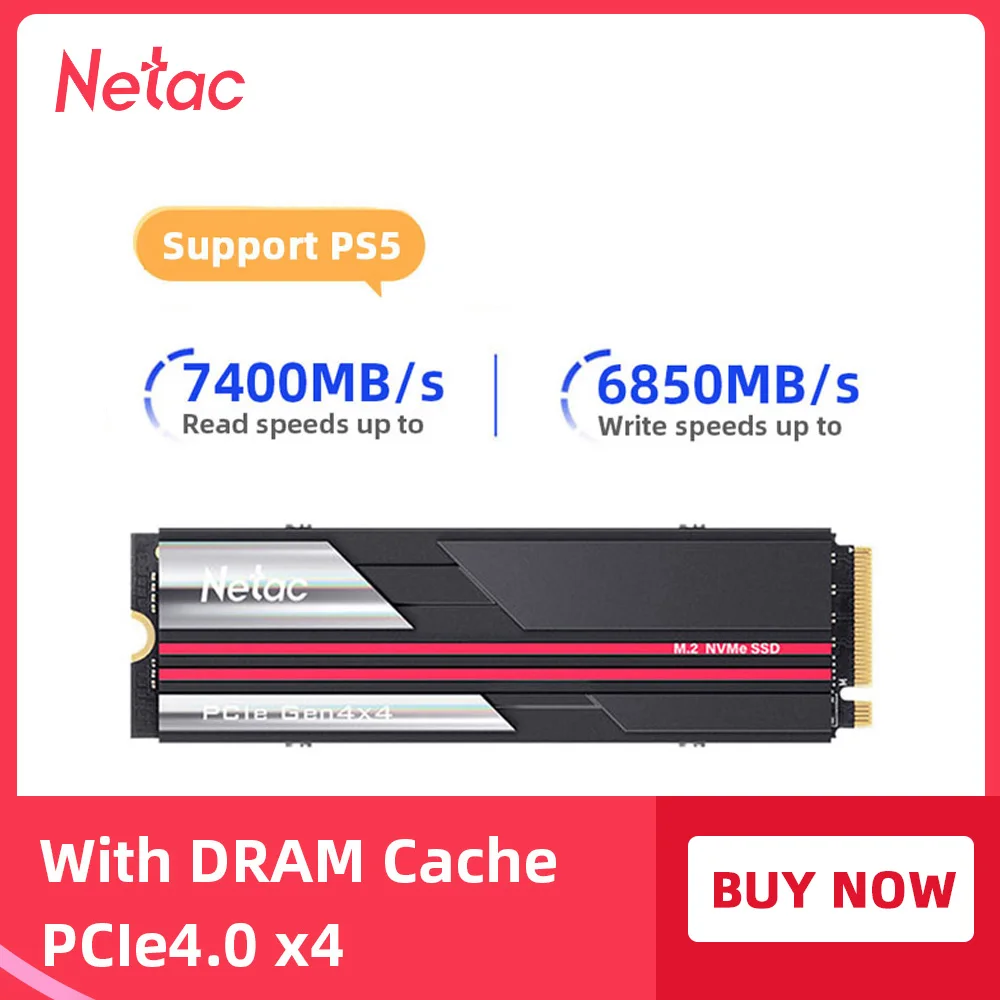 Netac Ssd 1tb 2tb 4tb Ssd M2 Nvme Pcie 4.0 X4 M.2 2280 Nvme Ssd Drive  Internal Solid State Disk For Ps5 Desktop - Solid State Drives - AliExpress